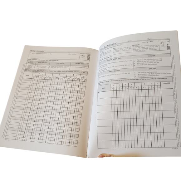Hiding Assessment Book 6 Kathy Richardson 45 Student Form Assessing Math Concept - Picture 6 of 10